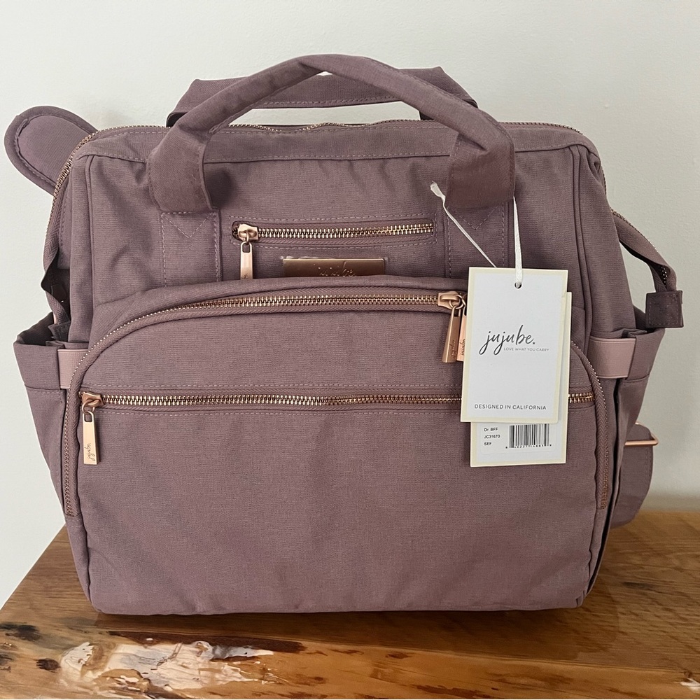 NEW JuJuBe Dr. B.F.F. Diaper Bag in Sea Fog Color